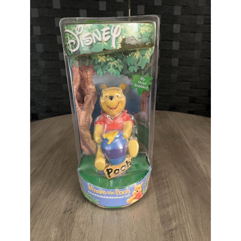 Vintage Disney Winnie the‎ Pooh Bobblehead Doll New, Sealed Hand-painted